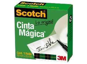 CINTA ADHE. INVISIBLE 19X25 MT MAGICA 3M 810