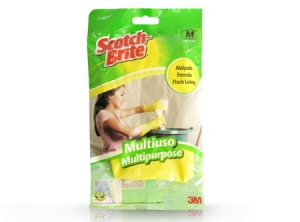 GUANTE LATEX 3M SCOTCH BRITE M AMAR.AFELP. 491M