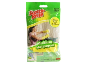 GUANTE LATEX 3M SCOTCH BRITE L AMAR.AFELP. 491L