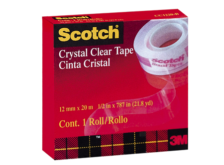 CINTA ADHE. CRISTAL 12 X 20 MT. 3M REF: 600
