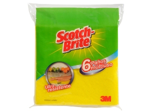 PAÑO MULTIUSO X 6 3M SCOTCH BRITE 38 X 40CM
