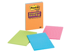 NOTA ADHESIVA 3M POST-IT 4621 N/RAYA 101MMX152M 18