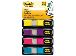 SEPARADOR PAG. 3M BANDERITA 683-4AB COLORES NEON