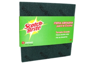 ESPONJA ABRASIVA COCINA S.BRITE 3M 15X15 CMS.CL-10