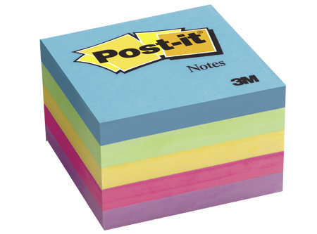 NOTA ADHESIVA 3M POST-IT 654-5UC MED.CUBO X 5 UND