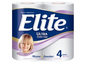 PAPEL HIG. 4 ROLLOS 30 MT. H/D ELITE SUAVE.