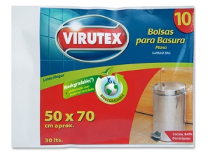 BOLSA BASURA 50 X 70 VIRUTEX 10 UNID.