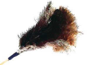 PLUMERO DE AVESTRUZ MANGO 35 CMS.