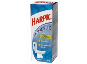 DESINFEC. W.C. HARPIC LIMPIAMATIC 100 GR.AZUL