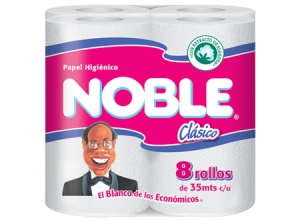 PAPEL HIG. 8 ROLLOS 35 MT. H/S NOBLE.