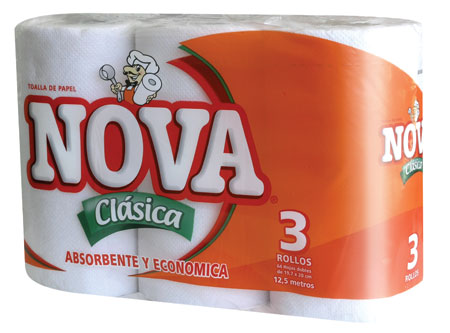 TOALLA PAPEL 3 ROLL. 12 MT. ABOLENGO.H/DOBLE