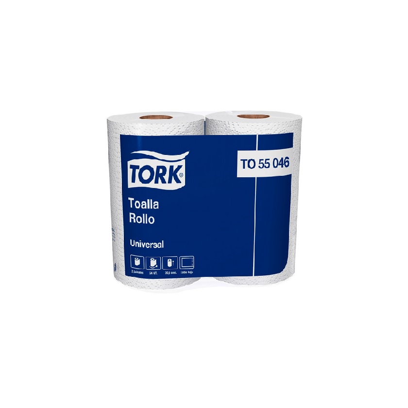 Toalla de Papel Tork 2 Rollos 24 m Doble Hoja