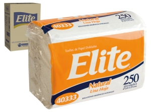 TOALLA PAPEL CLINIC IN/FOL ELITE BEIGE 18X250 H/S