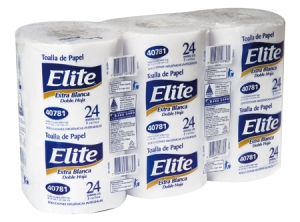 TOALLA PAPEL 3 ROLL. 24 MT. ELITE D/HOJ A