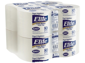 PAPEL HIG. 8 ROLLOS 80 MT. D/H ELITE GOFRADO