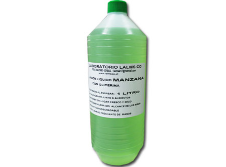 JABON LIQ. 1 LT. LALMS MANZANA C/GLICERINA