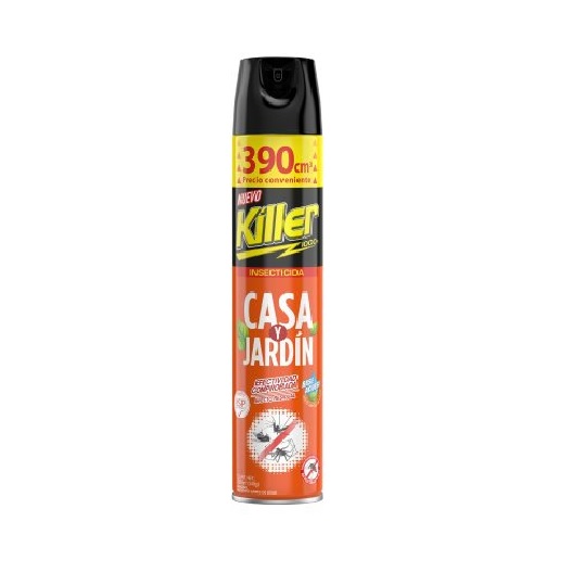 Insecticida Killer Aerosol Casa y Jardín 390 cc