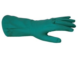 GUANTE NITRILO VERDE FLOCADO NO. 9 TALLA L