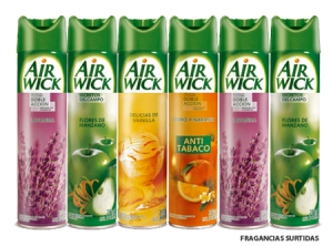 DESODOR/AMB. AIRWICK 340 ML SURTIDO X 6UN