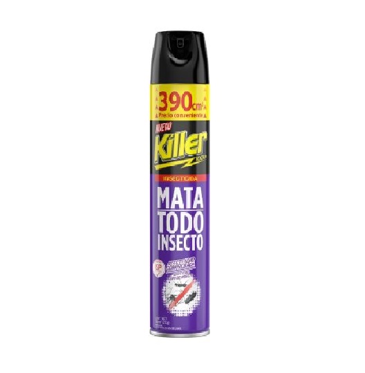Insecticida Killer Aerosol Mata Todo Insecto 390 cc