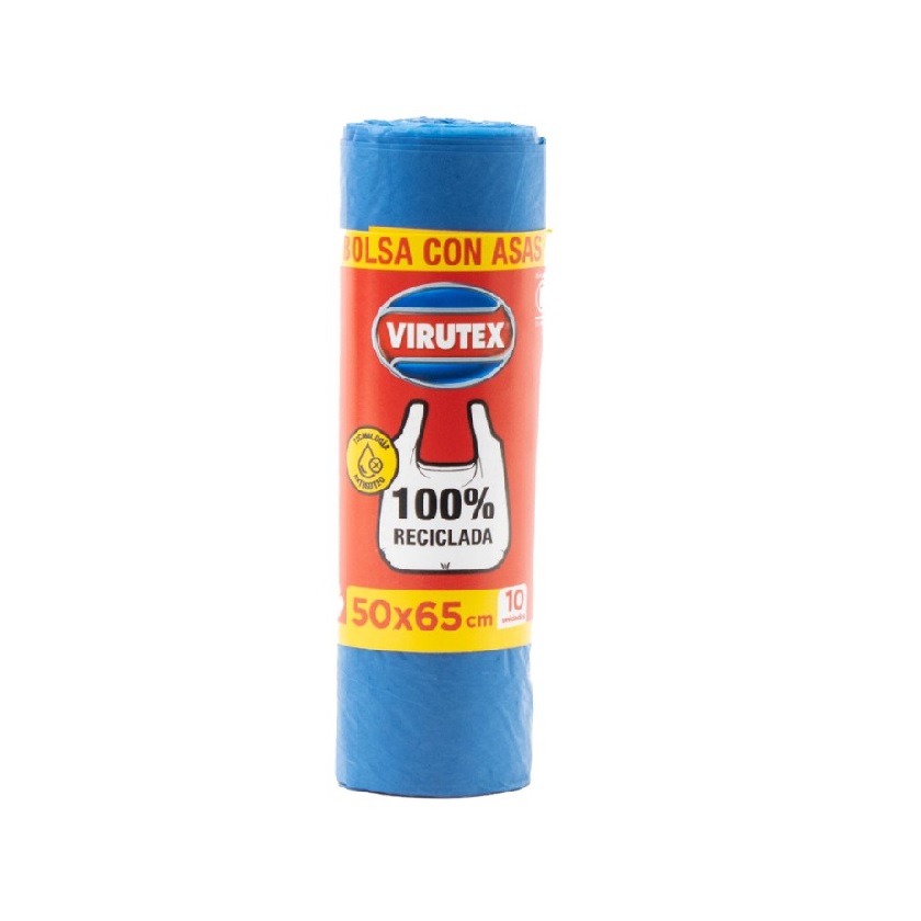 Bolsa de Aseo Virutex Con Asas 50x65 10 Unidades
