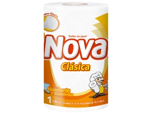 TOALLA PAPEL 1 ROLL. 12 MT. NOVA CLASICA H/DOBLE