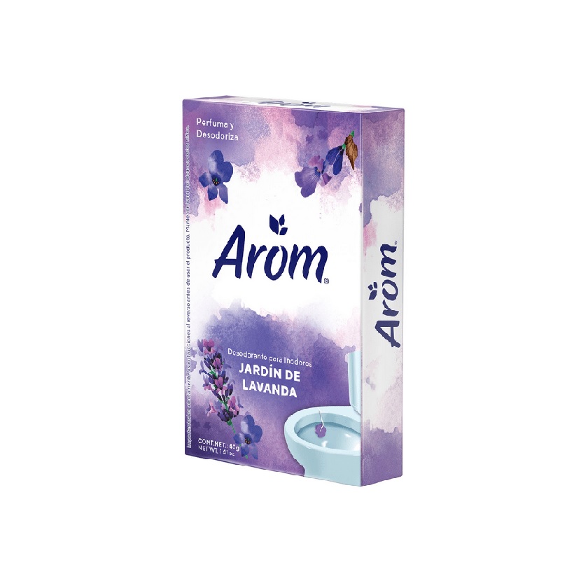 Desodorante para WC Arom Pastilla Jardín de Lavanda 40 g