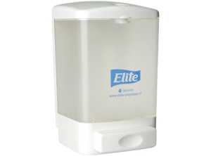 DISPENSADOR JABON 1 LT. ELITE C/LLAVE BLANCO