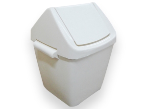 PAPELERO C/TAPA VAIVEN 6.5 LT. BLANCO CORRIENTE