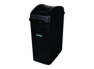 PAPELERO C/TAPA VAIVEN 8.8 LTS NEGRO S/REMO