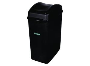 PAPELERO C/TAPA VAIVEN 20.5 LT. NEGRO SAN REMO