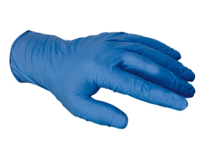 GUANTE QUIRURGICO LATEX COLOR AZUL C/100 S