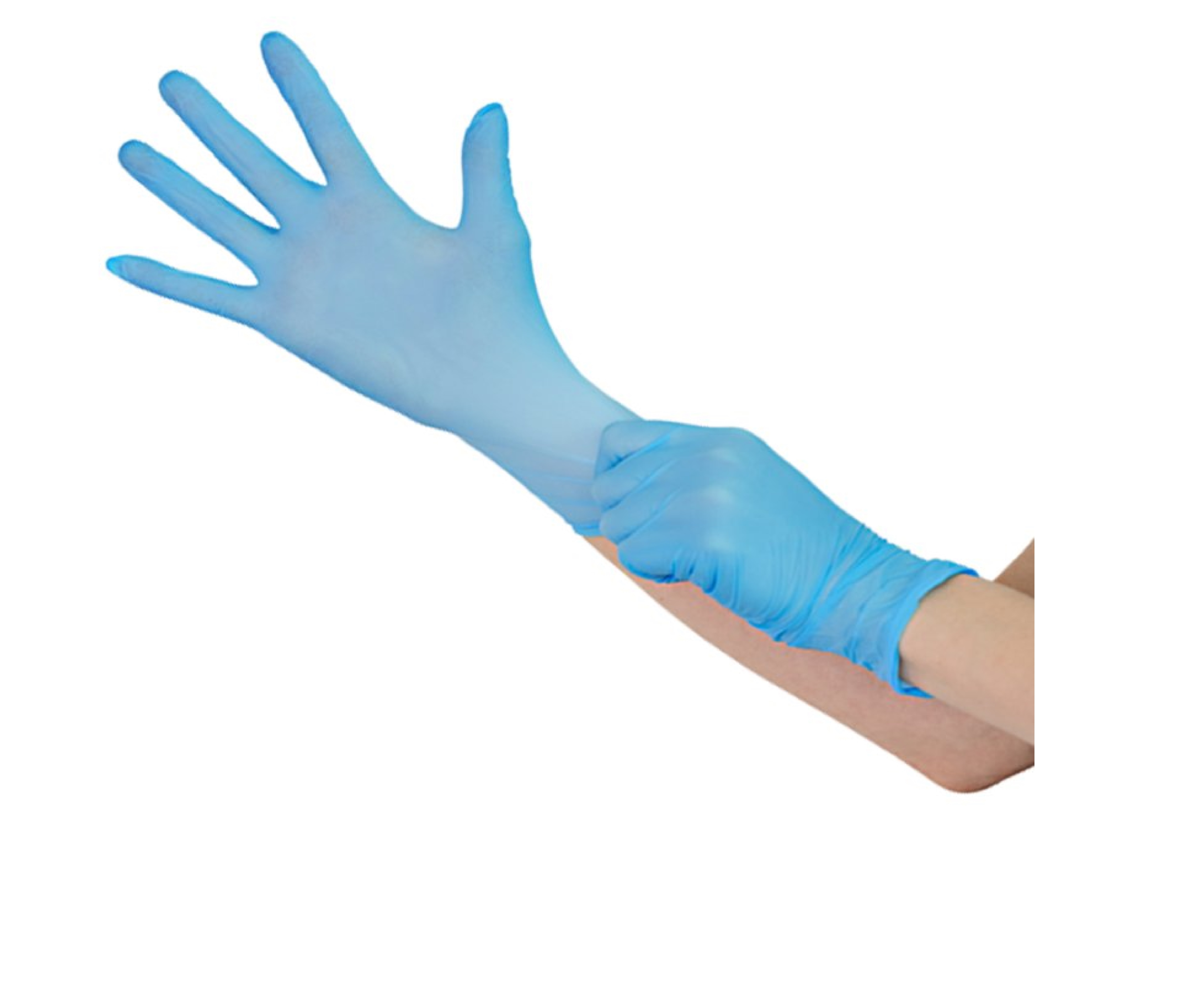 GUANTES EXAMINADOR TOP SAFE NITRILO AZUL SIN POLVO TALLA M