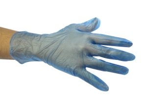 GUANTE DE VINILO TALLA S C/ 100 TRESOR AZUL