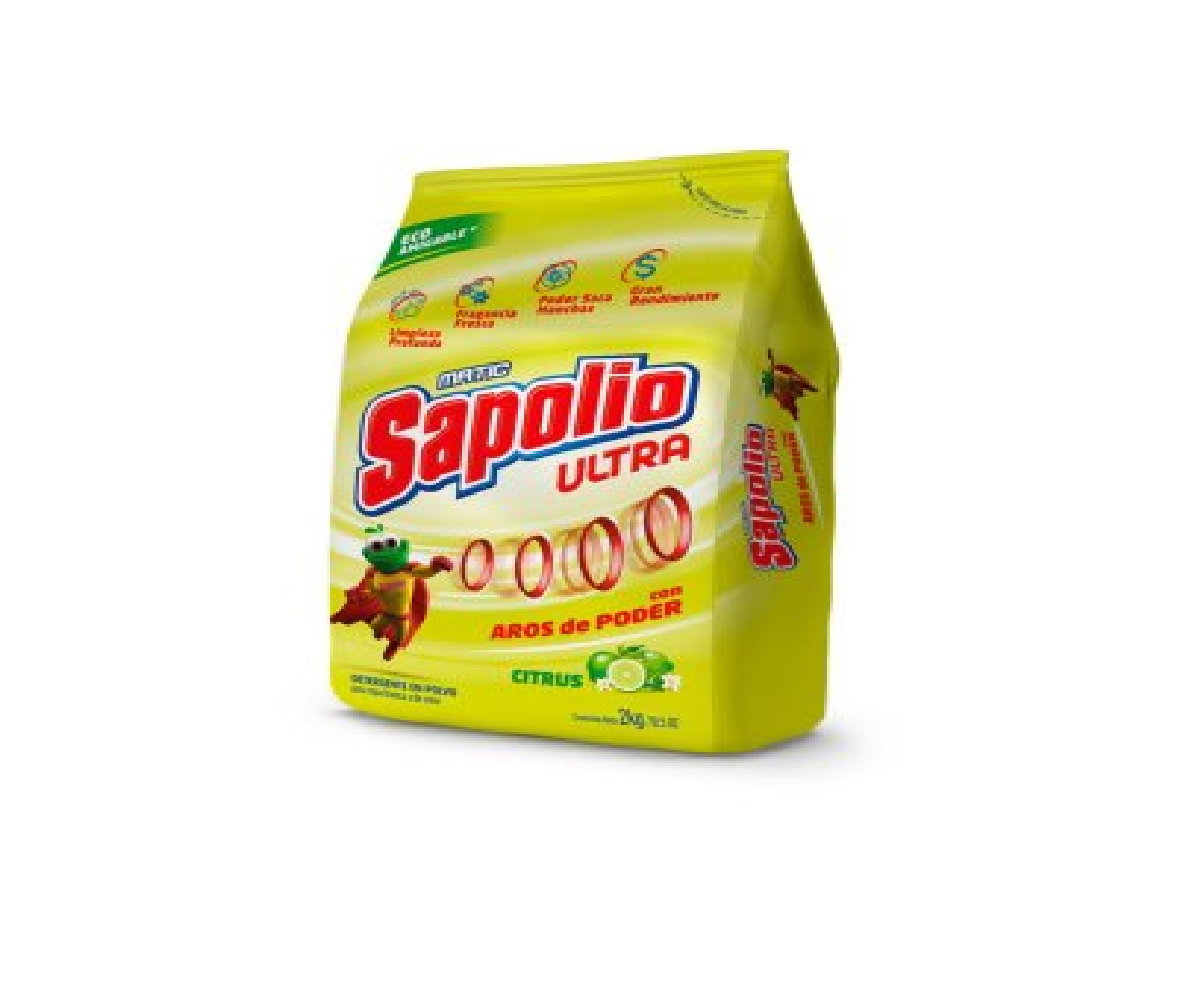 Detergente Polvo Sapolio Matic Citrus 2 Kg