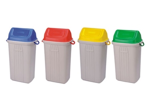 BASURERO PACK SET DE RECICLAJE 60 LTS 4 UNID