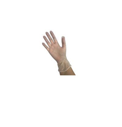 Guantes de Vinilo Adicare Examinación Sin Polvo Talla L 100 Unidades Transparente