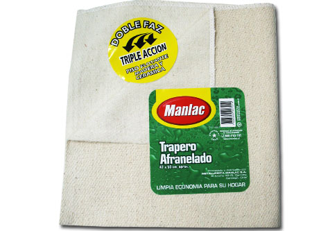TRAPERO AFRANELADO PISO FLOTANTE 47X50CM MANLAC