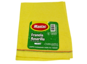 PAÑO SACUDIR FRANELA AMARILL0 50X 35 CM MANLAC