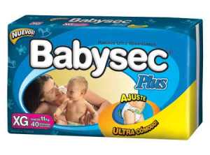 PAÑAL BABYSEC PLUS X 40 UN EXTRA GRANDE