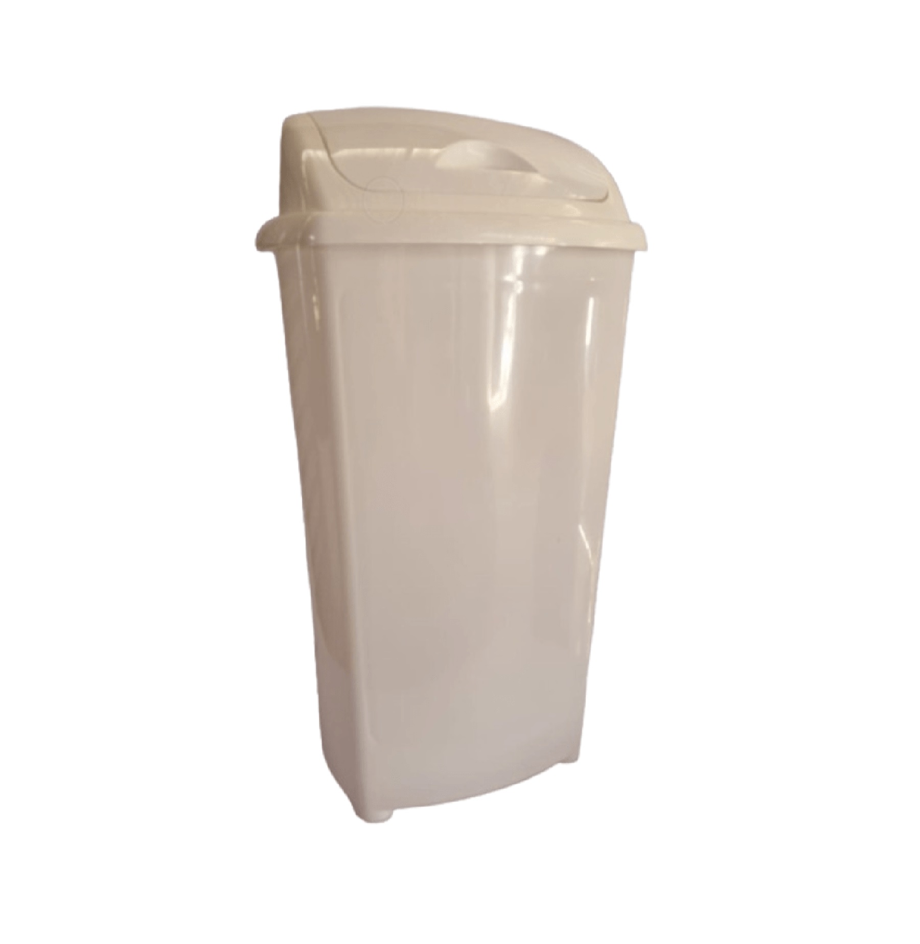 Basurero Macasi con Tapa Vaivén 60 L Blanco