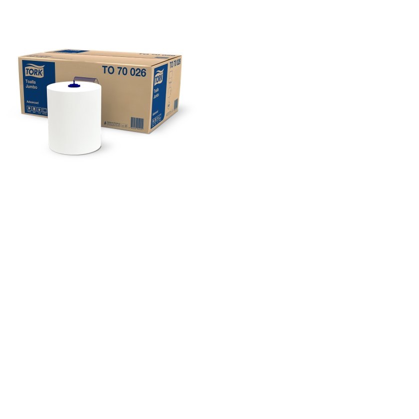 Toalla de Papel Tork Jumbo Advanced 6 Rollos 250 m Hoja Simple