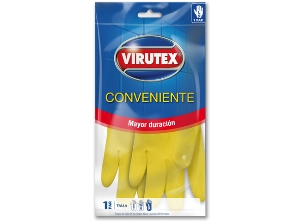 GUANTE LATEX CONVENIENTE L AMAR. AFELPADO VIRUTEX
