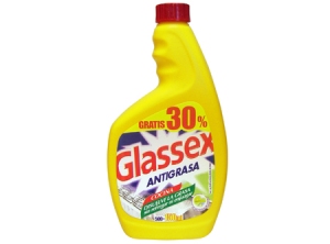 LIMPIADOR A/GRASA 650 CC GLASSEX RECARGA