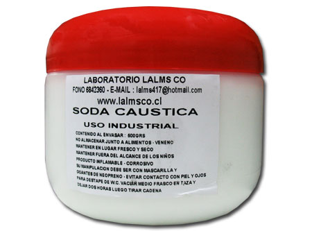 SODA CAUSTICA 500 GRS. LALMS CO