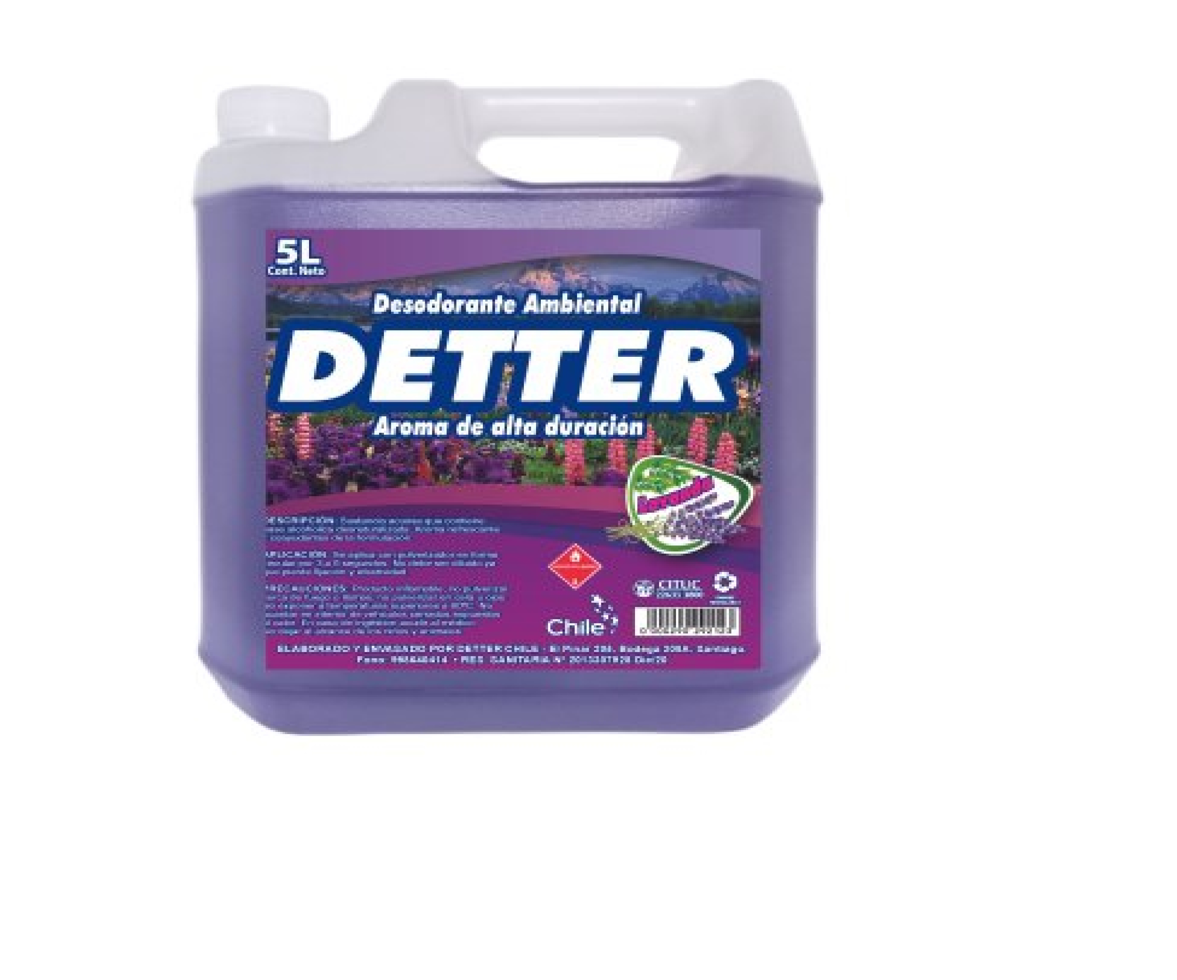 Desodorante Ambiental Detter Líquido Lavanda 5 L
