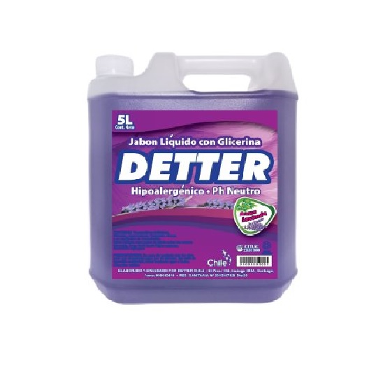 Jabón Líquido Detter Lavanda 5 L