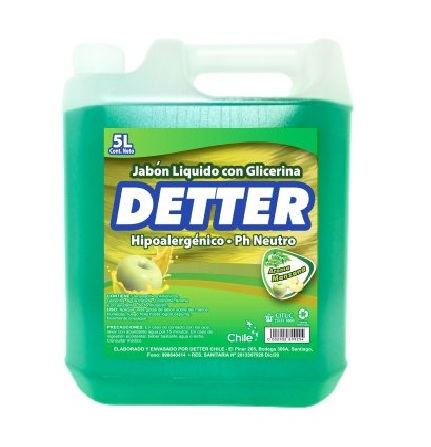 Jabón Líquido Detter Manzana 5 L