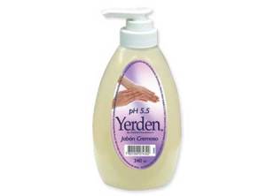 JABON LIQ. 340 ML. YERDEN DOSIFICADOR CREMOSO
