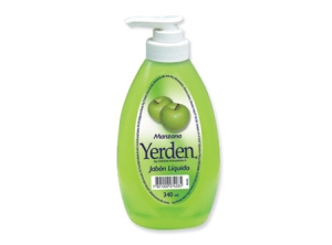 JABON LIQ. 340 ML. YERDEN DOSIFICADOR MANZANA